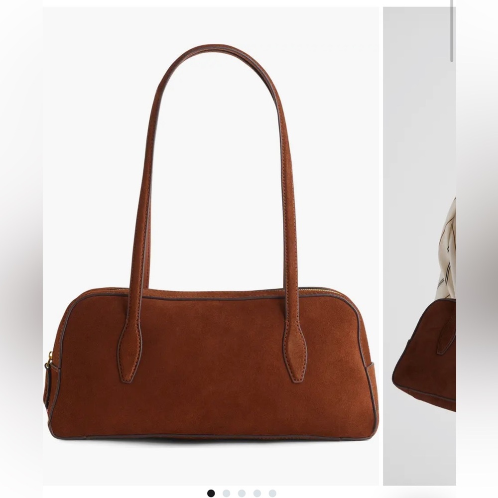 Madewell Top Zip Shoulder Bag Soft Mahogany